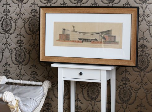 Obraz Expo58 s matným sklem