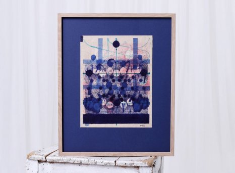 Barevné paspartování a rámování s přírodním rámem akvarelu Matthew Burrows