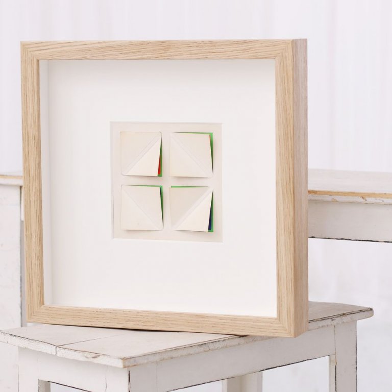 Oboustranné rámování prostorového obrazu Ljerka Sibenik do hlubokého rámu