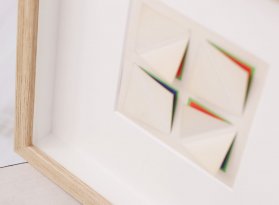 Oboustranné rámování prostorového obrazu Ljerka Sibenik do hlubokého rámu