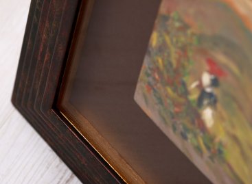 Rámování obrazu s 3D efektem - detail prostorového zlacení