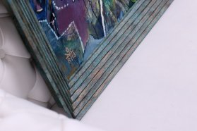 Luxusní moderního rámu v etruském bronzu a tvarem stoupajících stupínků