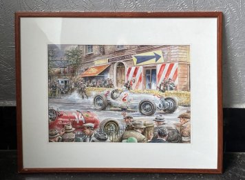 Původní nevhodný rámeček na obraz Závod Václava zapadlíka