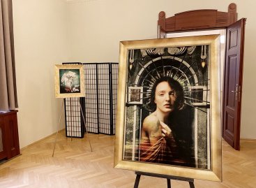 Zarámované obrazy Romana Řeháka na výstavě Photo Art 2022 v Obecním domě v Praze