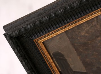 Elegantní ornament rámu k obrazu Stará Praha - Staroměstské náměstí 