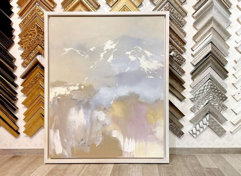 Rámování obrazu Hajdyla Petr Zlatý padák do float rámu s mezerou