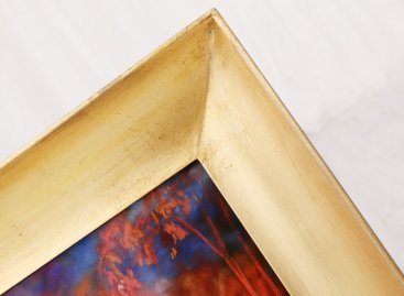 Rámování obrazu Jana Zrzavého do zlatého rámu s luxusním modelovým provedením