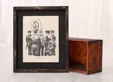 Prostorové 3D rámování grafiky Shepard Fairey