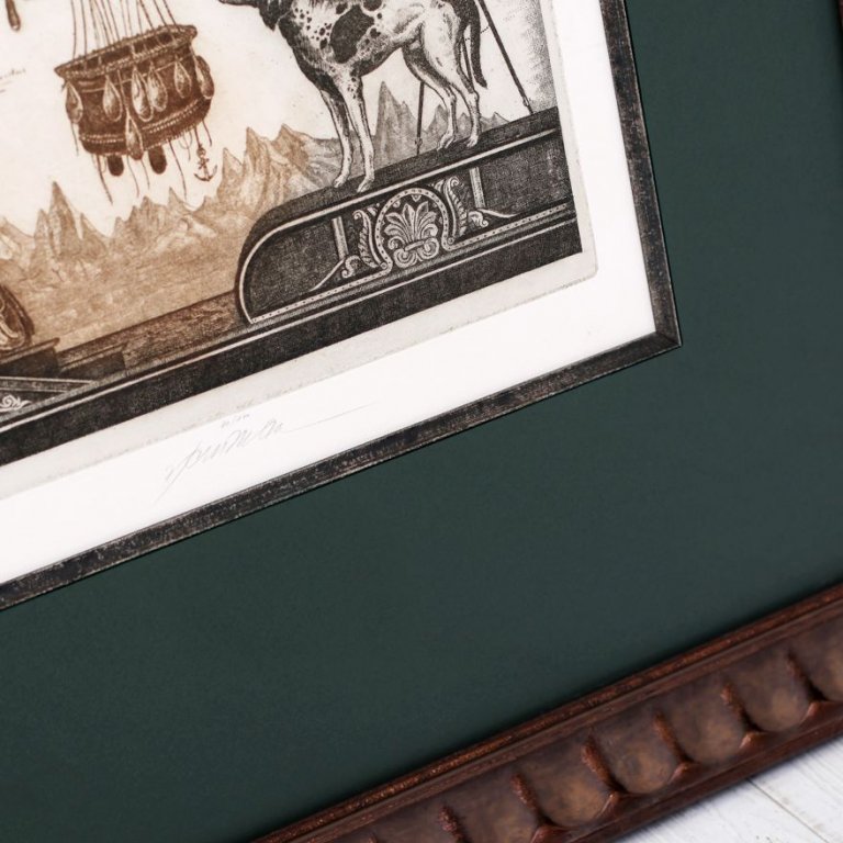 Použitá fileta má industriální nádech stříbřitě černé barvy a skvěle ladí s barvami tisku Milana Bauera