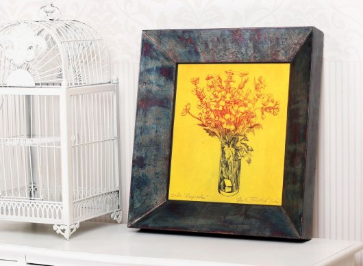 Obraz Míly Fürstové Keepsake v luxusním zakázkovém rámu s pravým stříbrem