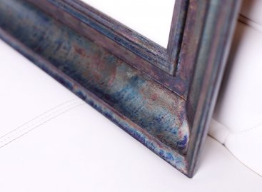 Muzeální rámování litografie Oldřicha Kulhánka Faust s muzeální sklem, archivální podložkou a luxusním zakázkovým rámem