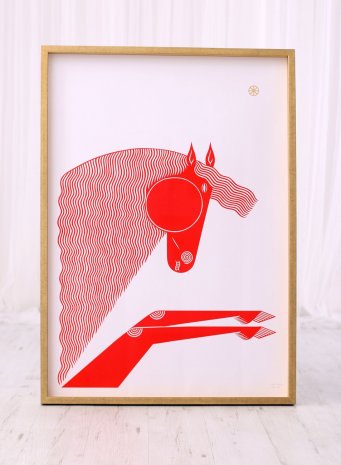 Rámování obrazu kůň od Maria Makeeva