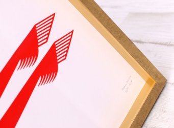 Rámování obrazu kůň od Maria Makeeva - detail rámování