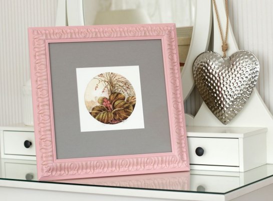 Barevné rámování obrazu v růžové - Olga Stárková
