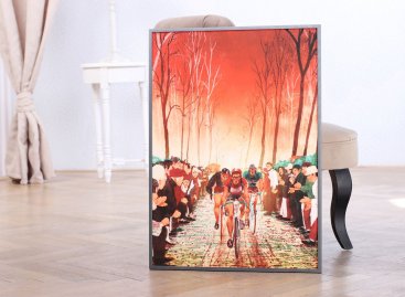 Tenký kovový alu rámeček na plakát Peloton od Tomski&Polanski bez pasparty