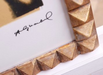 Detail rámu na obraz Andy Warhol Mick Jagger