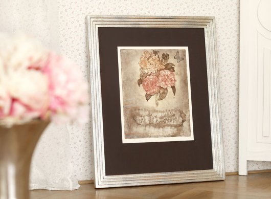 Luxusní dřevěný zakázkový rám na obraz J. Anderle Kytice pro Štestí