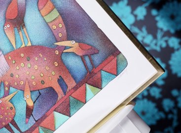 Moderní rámování litografie Adolfa Borna Leopard do tenkého stříbrného rámu bez pasparty