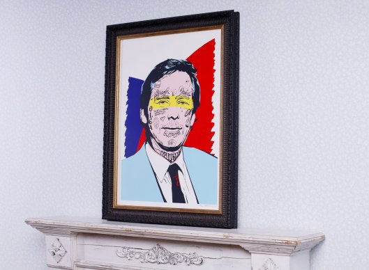 Plakát Havel Pasta Oner v tradičně pojatém rámování 