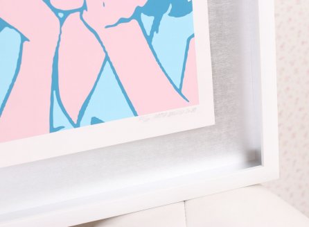 Stříbrná pasparta u obrazu Pasta Oner Dont Panic