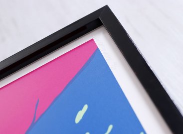 Jednoduchý černý lesklý rám na obraz Pasta Oner, For Those Who