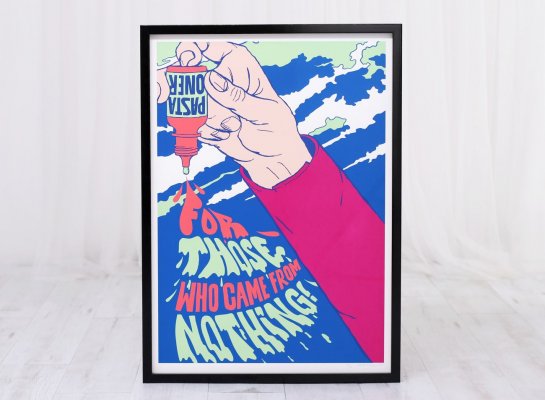 Levné rámování plakátu Pasta Oner, For Those Who v černém rámu