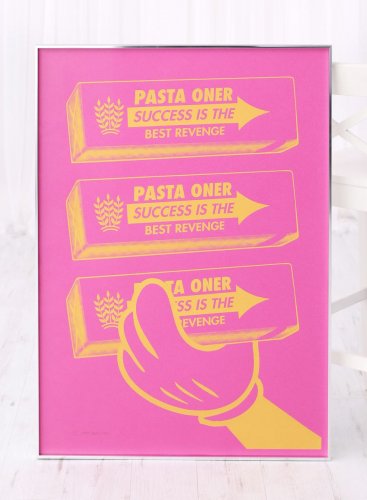 Plakát Pasta Oner Success v moderním hliníkovém rámu