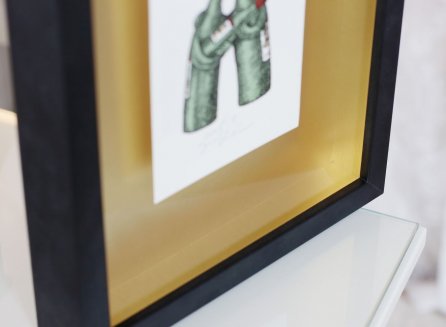 Moderní prostorové 3D rámování obrazu Jiřího Slívy 