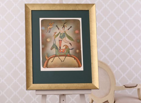 Adolf Born litografie Krasojezdkyně 