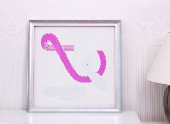 Rámování serigrafie Double Journey I od Maria Makeeva