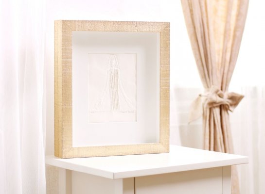 Oboustranné rámování tisku Olbrama Zoubka Marie Josefova bez ratolesti