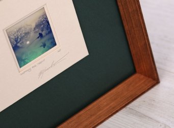 Design rámování a paspartování podpoří neobvyklý špičatý rám