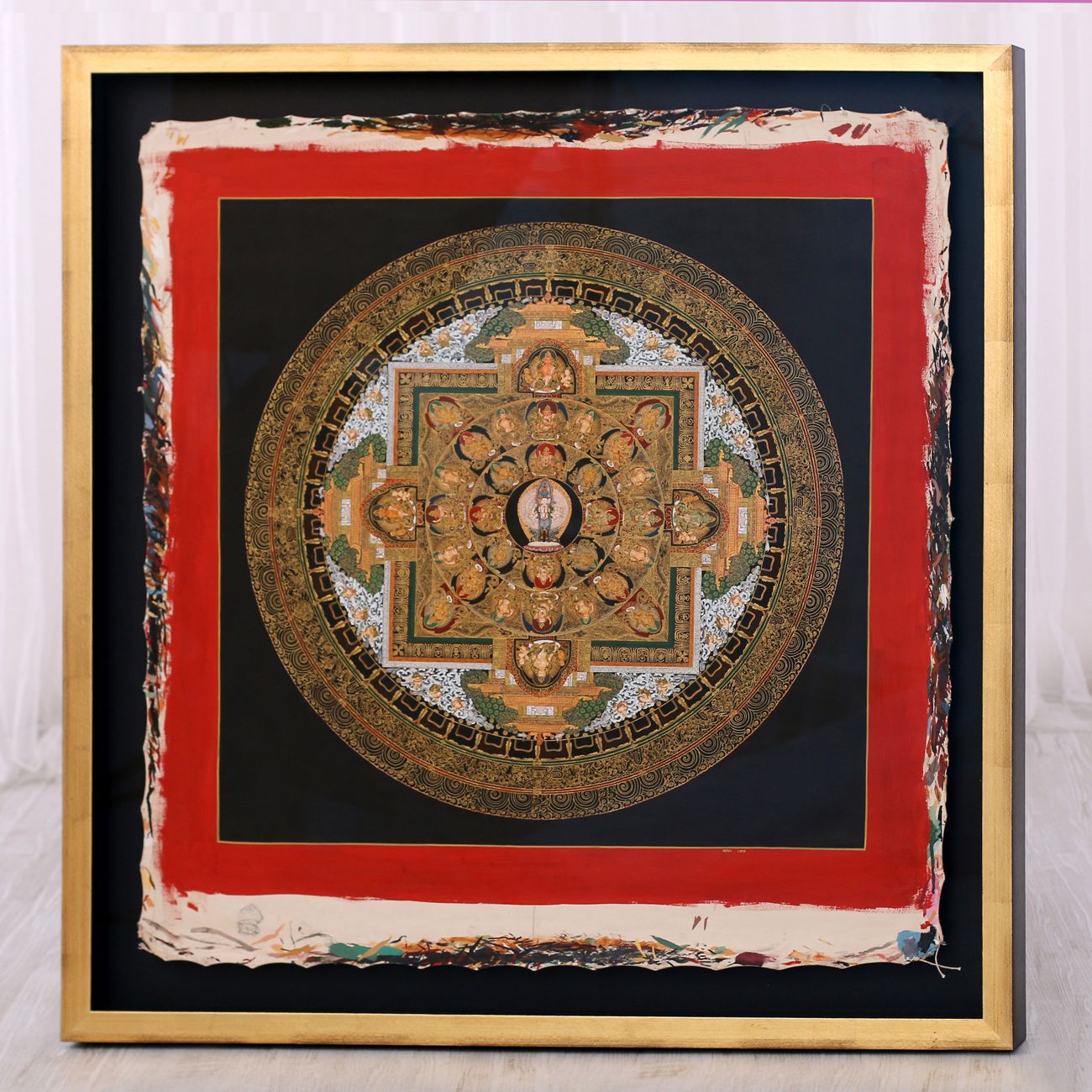 Avalókitéšvara Mandala v prostorovém rámování