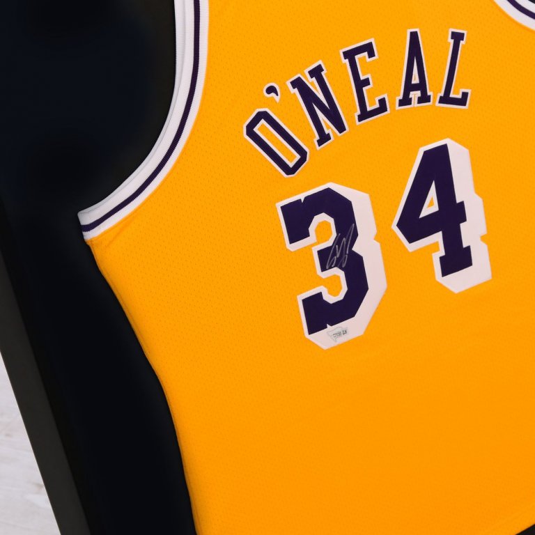 Luxusní rámování basketbalového dresu Lakers Shaquille O'Neal
