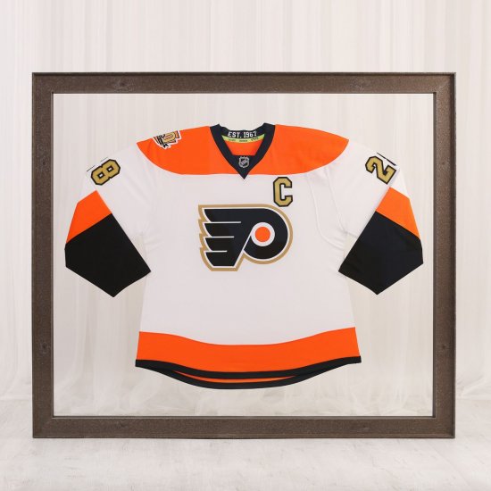 Rámování hokejového dresu Claude Giroux mexi dvě muzeální skla - Avers