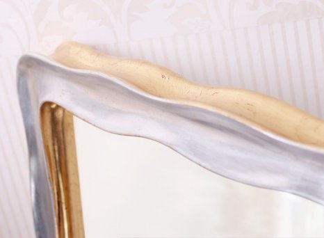 Luxusní mistrovský rám s moderním dekorem vlnky na zrcadle