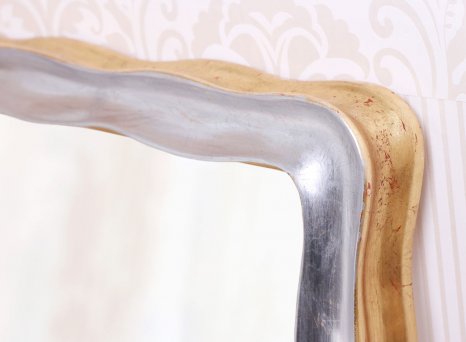 Luxusní mistrovský rám s moderním dekorem vlnky na zrcadle