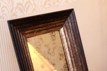 Benátské zrcadlo v luxusním měděném rámu industriálního stylu