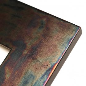 Vzorek luxusního plochého modelového rámu s oxidovaným pravým stříbrem